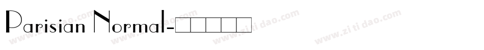 Parisian Normal字体转换